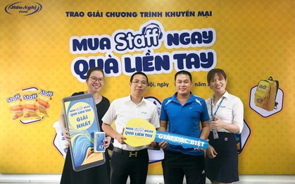 Tổng kết và trao giải chương trình khuyến mãi lớn nhất năm của nhãn hàng bánh mì Staff