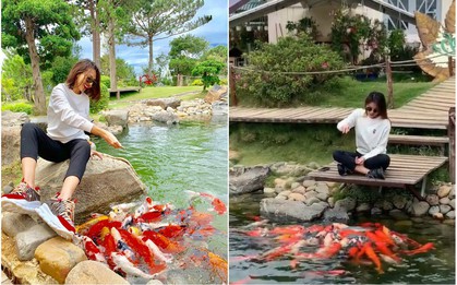 Lên Đà Lạt làm bạn với cá Koi, Kỳ Duyên và Minh Triệu khiến fan “ngất lịm” trước quán cafe style Nhật cực hot này!