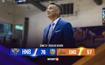 Đánh bại Danang Dragons, Hanoi Buffaloes tri ân HLV Todd Purves bằng món quà ý nghĩa nhất