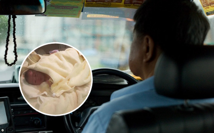 Mẹ bầu sinh con ngay trên xe Grab và phản ứng trái ngược gây chú ý của anh chồng với người tài xế