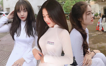 Đang học cấp 3 mà chưa ngắm loạt girl xinh này thì uổng quá: Nhìn người ta mặc áo dài nè, toàn cực phẩm không đó!