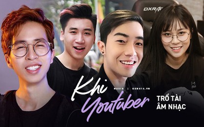 Khi các Youtuber "chạm ngõ" âm nhạc: ViruSs lộ tài sáng tác bài bản, Huy Cung tự tin đi hát chuyên nghiệp, còn lại thì...