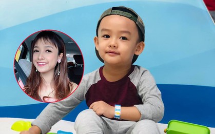 Lê Bê La khoe ảnh con trai nay đã lớn phổng phao, nhưng câu hỏi của bé khi đón mẹ đi làm về mới gây chú ý?