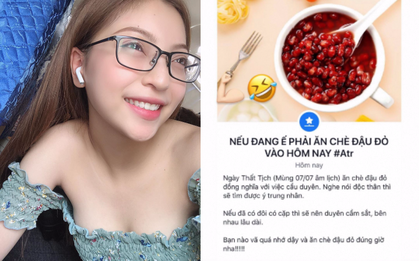 Nhật Lê chia sẻ story đầy tâm sự, lại đòi ăn chè đậu đỏ vào Thất Tịch: Mới đó đã cầu duyên?