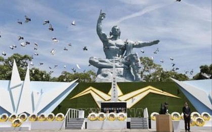 Lễ tưởng niệm 74 năm Mỹ ném bom nguyên tử xuống thành phố Nagasaki