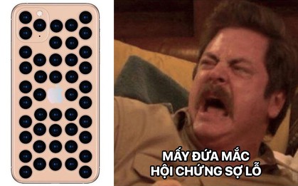 Trình làng chưa được 12 tiếng, cụm camera 3 ống kính to đùng ngã ngửa của iPhone 11 đã bị cộng đồng mạng gửi tặng nguyên một nồi ảnh chế