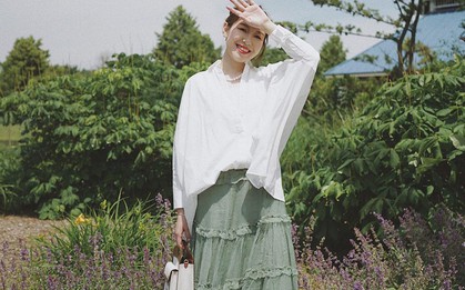 Quá xinh nên chẳng thể làm ngơ: 12 ý tưởng diện áo sơ mi + chân váy giúp nàng công sở tỏa sáng hơn cả nắng thu