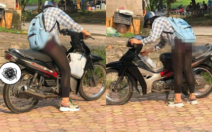 Cô gái trẻ mặc quần tất mỏng tang lộ cả nội y khiến nhiều người đỏ mặt quay đi