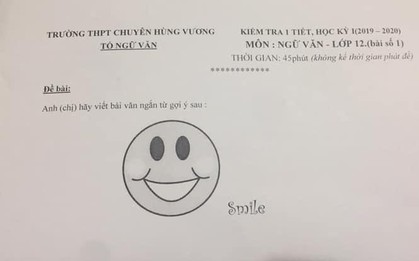 Ngã ngửa trước đề Ngữ văn siêu tiết kiệm “một mặt cười” của giáo viên, học sinh shock vì không biết bắt đầu từ đâu