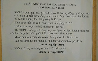 Chi tiết nhỏ trong bức tâm thư hiệu trưởng gửi nhắc nhở học sinh cuối cấp khiến mọi người tranh cãi gay gắt