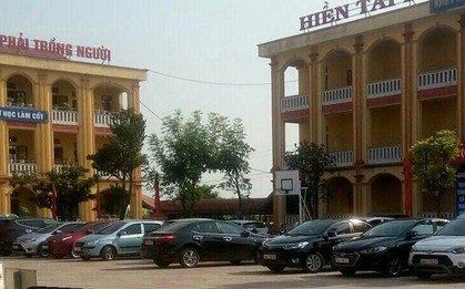 Choáng ngợp với dàn xe hơi đắt tiền đổ bộ sân trường trong buổi họp phụ huynh đầu năm ở Hải Dương