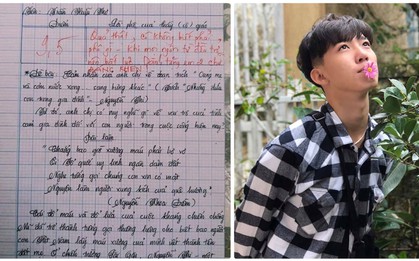 Chủ nhân của bài văn dài 18 trang tiết lộ mình là dân chuyên Toán, thấy 9,5 là con số trọn vẹn nhất chứ không phải điểm 10