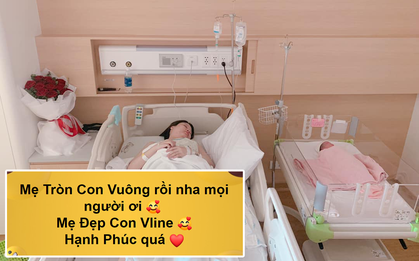 Hot mom triệu followers Thanh Trần đã sinh con gái thứ 2, chồng đặc biệt nhấn mạnh "mẹ đẹp con Vline"