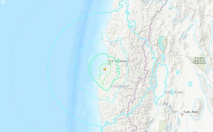 Động đất mạnh 6,7 độ làm rung chuyển thành phố cảng Coquimbo, Chile