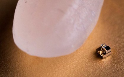 Đây là chiếc máy tính nhỏ nhất thế giới và bên cạnh nó là HẠT GẠO đấy