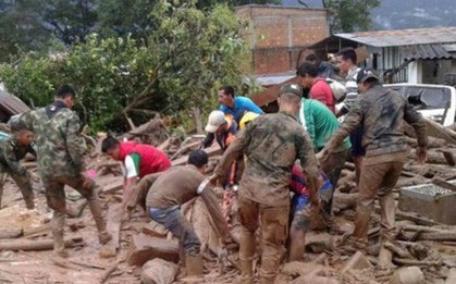Lở đất kinh hoàng tại Colombia khiến 28 người thiệt mạng
