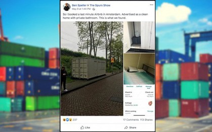 Thuê phòng Airbnb 3,5 triệu, du khách được ngay nhà container chật hẹp bẩn thỉu