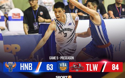 Không có ngoại binh, Hanoi Buffaloes bất lực trước sự càn quét của Thang Long Warriors