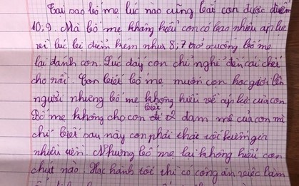 Cậu bé lớp 4 viết thư phản đối áp lực điểm 10 khiến cha mẹ lặng người