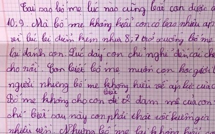 "Những cái giật mình" sau thư phản đối áp lực điểm 10 của cậu bé lớp 4