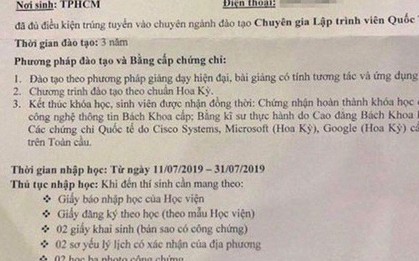 Bỗng dưng... trúng tuyển Đại học!