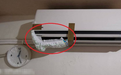 Bà mẹ chất chơi nhất năm: Dùng bỉm của con để sửa điều hòa với kết quả không tưởng, dân mạng thi nhau vỗ tay rần rần