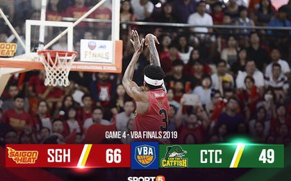 Vượt qua Cantho Catfish, Saigon Heat thành công đưa loạt chung kết VBA 2019 đến với game 5