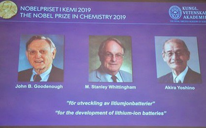 Nobel Hóa học 2019 vinh danh "bước tiến lớn của nhân loại"