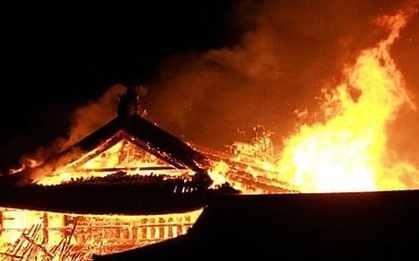 Chập điện có thể là nguyên nhân trong vụ cháy lâu đài Shuri