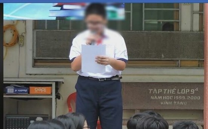 "Bắt học sinh kiểm điểm giữa trường rồi quay clip đưa lên mạng là phản cảm"