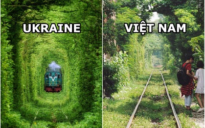 “Đường hầm tình yêu” đẹp như phim điện ảnh có thật 100% trên thế giới, ở Việt Nam cũng có 1 con đường tàu tương tự
