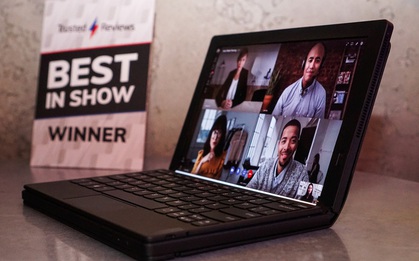 Cận cảnh máy tính bảng gập như cuốn sổ Lenovo X1 Fold: Gõ phím cảm ứng hay truyền thống đều được hết