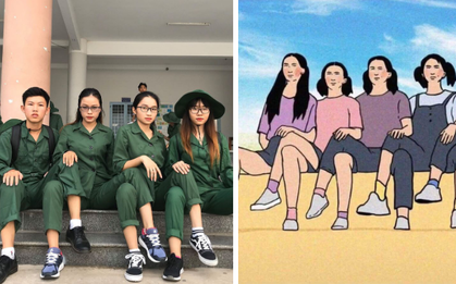 Lại thêm một trend mới "gây bão" giới học trò: Tay kề tay, vai kề vai cùng tạo nên những kiểu ảnh "bạn bạn bè bè" độc lạ nhất