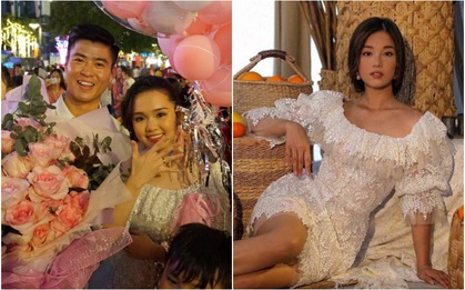 Váy Quỳnh Anh diện khi được Duy Mạnh cầu hôn hóa ra "đụng" Hoàng Yến Chibi, bất ngờ nhất là có liên quan đến bộ váy cưới tương lai