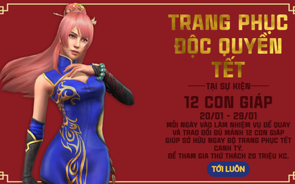 Free Fire: Hướng dẫn nhận trang phục Tết độc quyền và kim cương miễn phí từ sự kiện "12 con giáp"