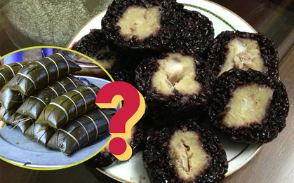 Không phải bị cháy, thực sự là có một loại bánh chưng đen sì như than, là đặc sản Tết Việt Nam?