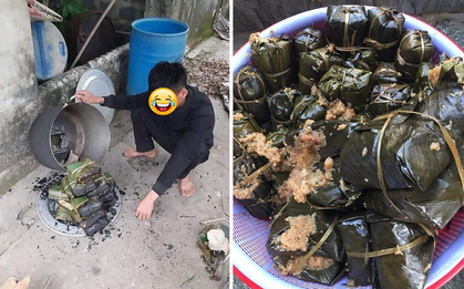 Khi những người con “trời đánh” nổi hứng luộc bánh chưng: Và thế là hết, một cái Tết toang-toàn-tập!