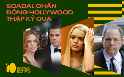 Thập kỉ chấn động của Hollywood: 3 "cặp đôi vàng" chia li, #MeToo vạch trần nạn quấy rối tình dục
