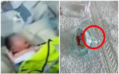 Thấy con nhiều ngày mặt dính bẩn sau khi gửi bảo mẫu, người mẹ cuối cùng phát hiện sự thật động trời nhờ vào chi tiết nhỏ trên núm vú giả