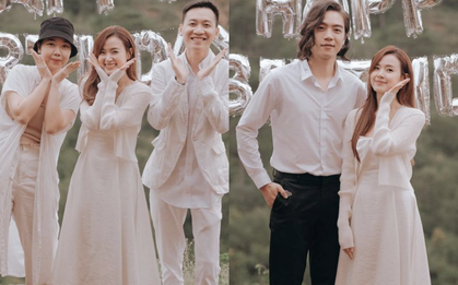 Midu đẹp mỹ miều đón sinh nhật tuổi 31 với hội bạn, nhưng sao cứ "dính" lấy mỹ nam Người Ấy Là Ai thế này?