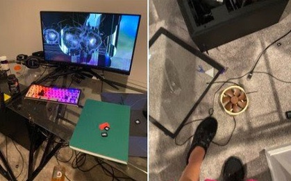 Nam streamer "khóc ròng" khi chứng kiến dàn máy chơi game bị mẹ đập nát không thương tiếc