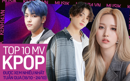 TWICE vượt mặt BTS chiếm ngôi vương, TXT mới comeback đã nhỉnh hơn BLACKPINK tại top 10 MV Kpop được xem nhiều nhất tuần