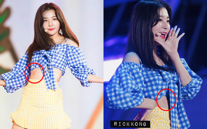 Seulgi (Red Velvet) mặc crop-top bị muỗi đốt sưng bụng nhưng vì chuyên nghiệp mà chẳng dám gãi, fan nhìn mà ngứa giùm!