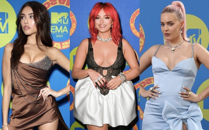 EMAs 2020 - thảm đỏ "nóng" nhất showbiz sáng nay: Cuộc đọ vòng 1 không khoan nhượng của những mỹ nhân "ngực khủng"