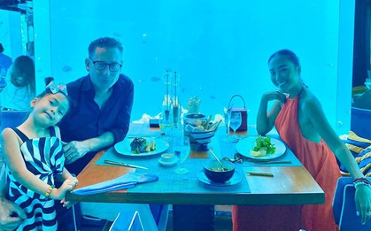 Chơi lớn như Đoan Trang: Mừng sinh nhật chồng ngoại quốc bằng chuyến du lịch Maldives đắt đỏ, ăn ở nhà hàng dưới đáy biển xa hoa