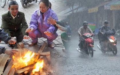 Đêm mai gió mùa đông bắc về, miền Bắc chuyển rét đậm kèm mưa rào