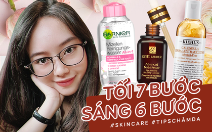 Trầy trật vì mụn suốt 2 năm, cô nàng này đã tìm được quy trình "6 sáng 7 tối" giúp da hết thâm mụn, căng sáng