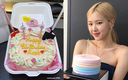 Thiếu khay đựng bánh, nhân viên salon tóc bèn tặng Rosé (BLACKPINK) bánh sinh nhật đựng trong… hộp xốp: Đúng là cái khó ló cái khôn mà!