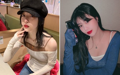 Xứ Hàn rộ trend diện áo 2 dây và áo len cổ rộng khoe xương đòn sexy, netizen xúc động nhận ra đây là công thức Sulli áp dụng từ lâu
