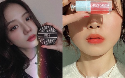 Bộ cushion, son môi Dior được Jisoo lăng xê: Cushion lên da tự nhiên như đẹp sẵn nhưng thích nhất là son bóng làm môi căng mướt như tráng gương